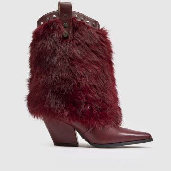 Azalea Wang Burgundy Violetta Womens Boots