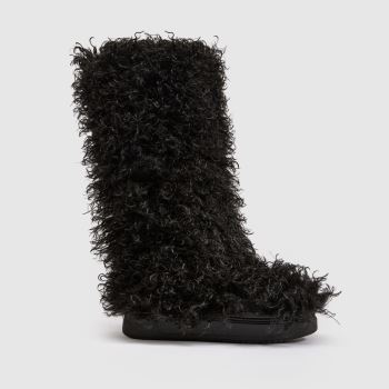 Azalea Wang Black Denton Knee Womens Boots