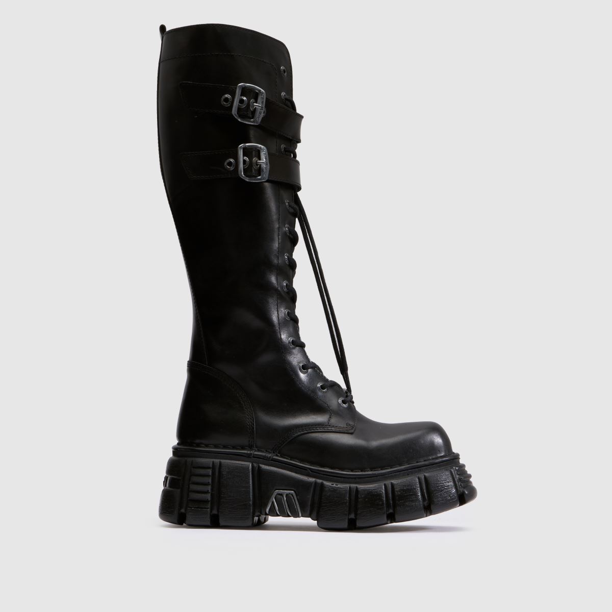 NEW ROCK Knee High Buckle in Black NEW ROCK Knee High Buckle