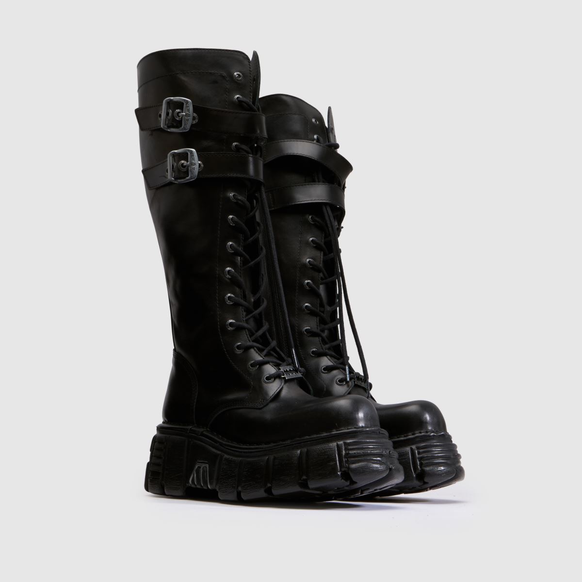 NEW ROCK Knee High Buckle in Black NEW ROCK Knee High Buckle 3