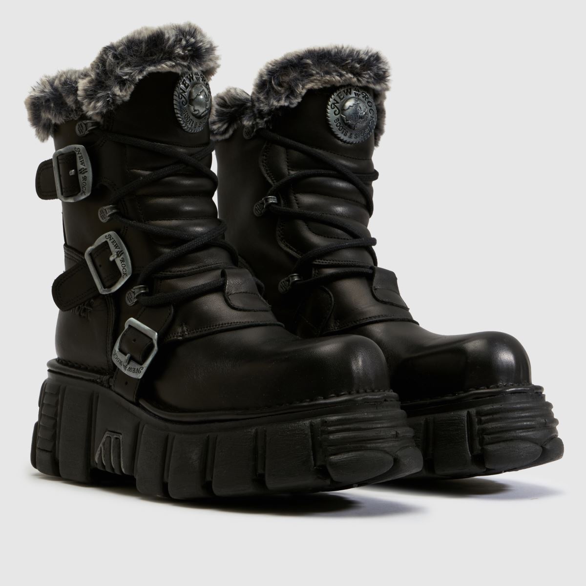NEW ROCK Fur Buckle in Black NEW ROCK Fur Buckle 3