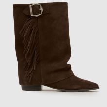 schuh Dizzy Suede Tassel Western in Brown schuh Dizzy Suede Tassel Western,1 of 4