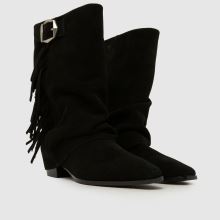 schuh Dizzy Suede Tassel Western in Black schuh Dizzy Suede Tassel Western,2 of 4