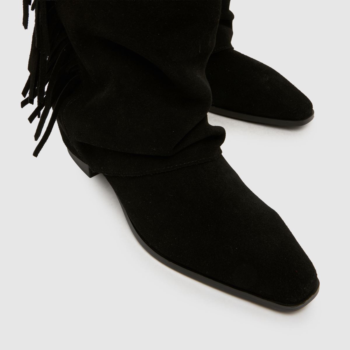 schuh Dizzy Suede Tassel Western in Black schuh Dizzy Suede Tassel Western 4