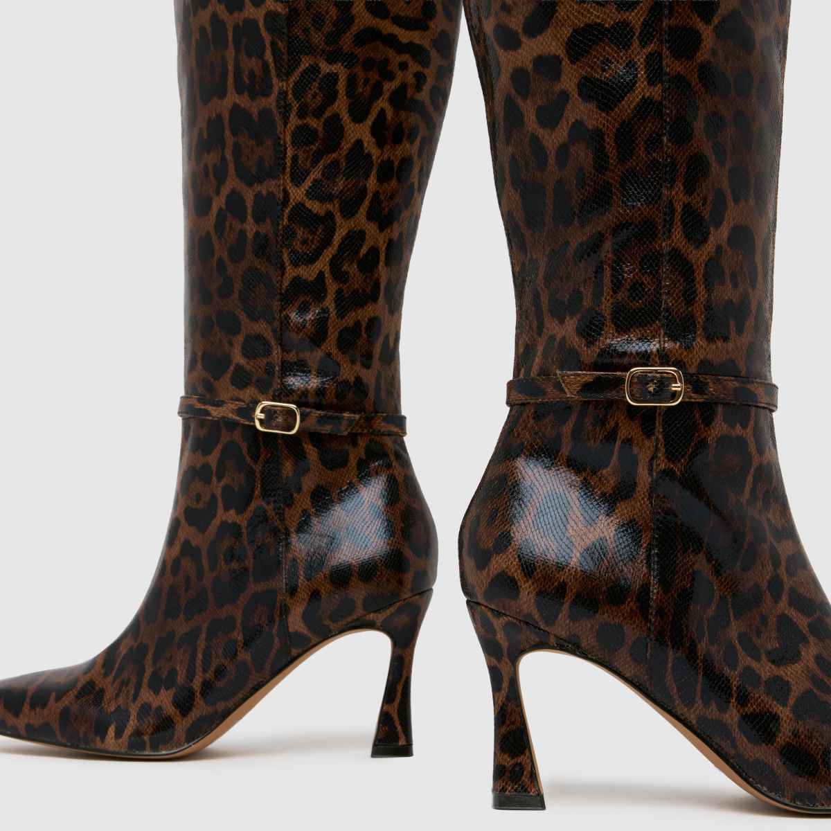 schuh Demi Buckle Knee in Brown Multi schuh Demi Buckle Knee 4