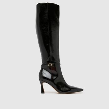 schuh Black Demi Buckle Knee Womens Boots
