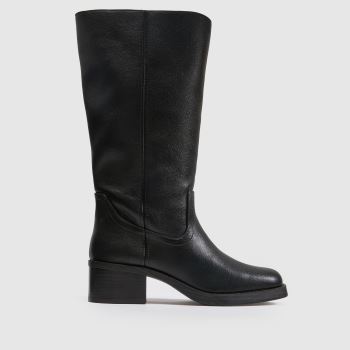 schuh Black Denmark Pull On Knee Womens Boots