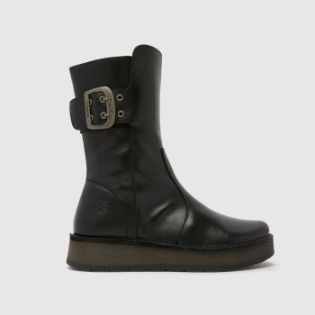 Fly London Black Razy Calf Womens Boots