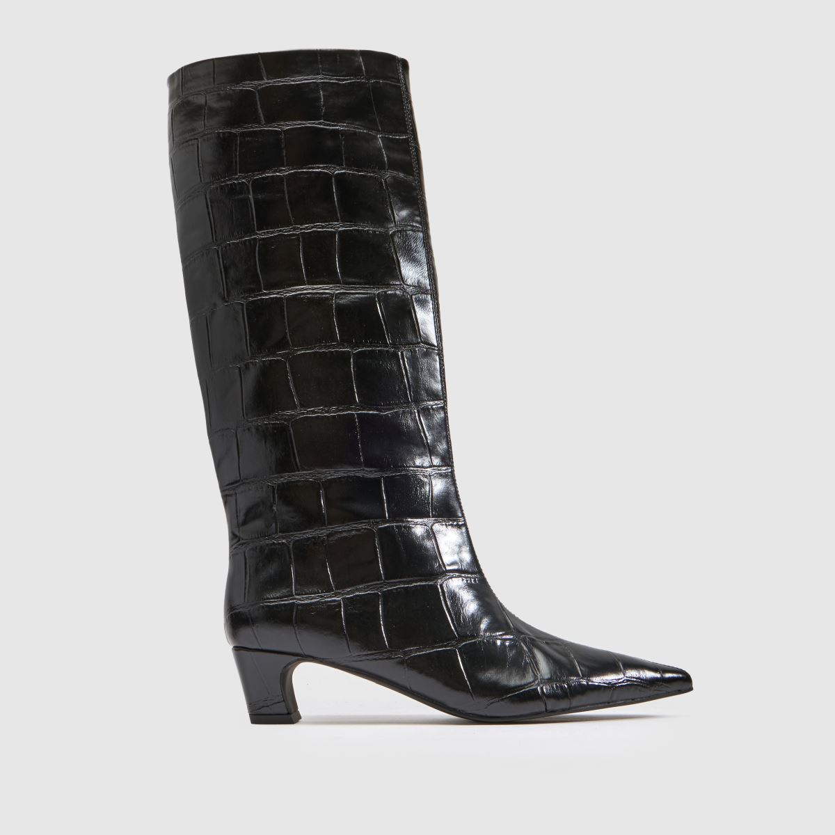 schuh Dollie Croc Pull On in Black schuh Dollie Croc Pull On