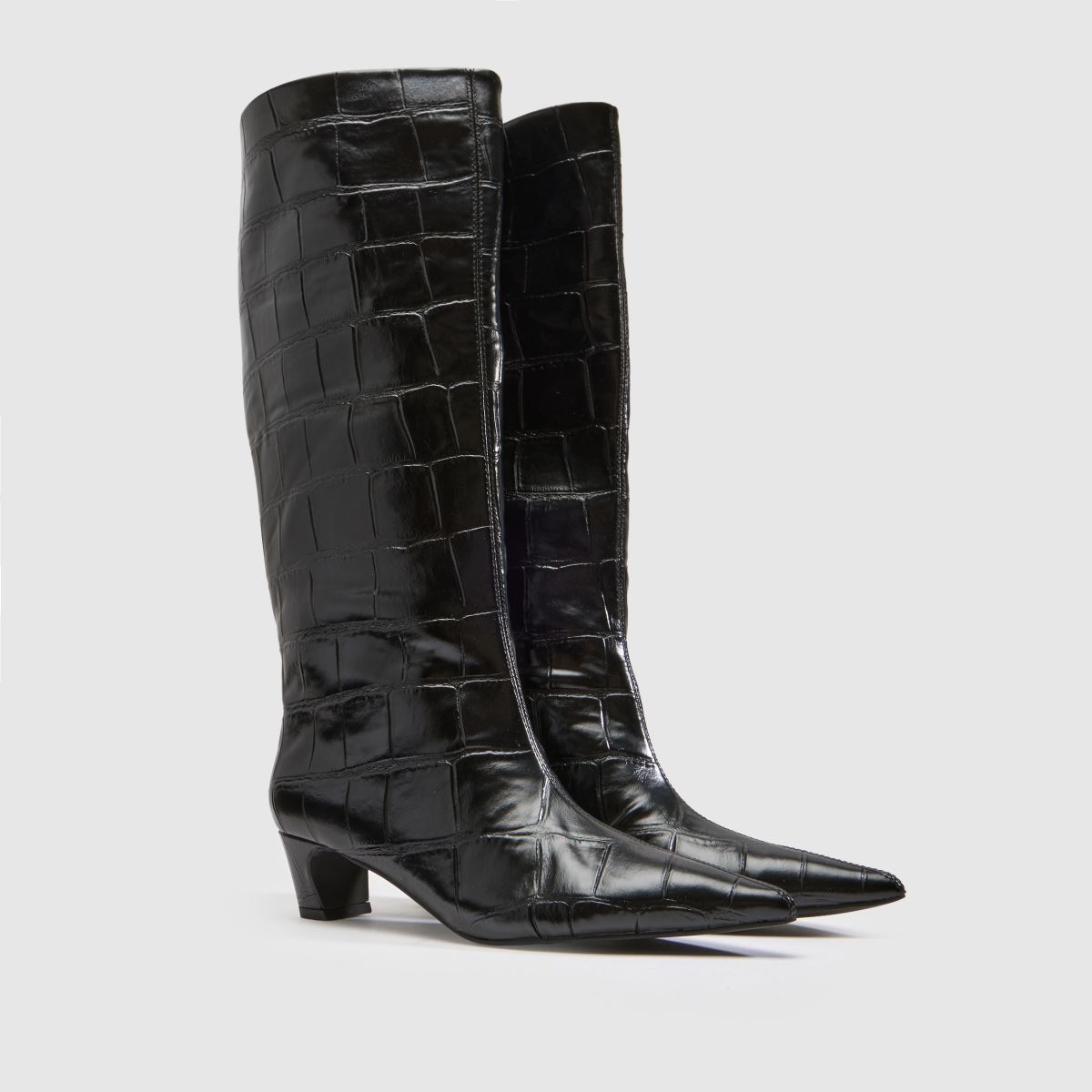 schuh Dollie Croc Pull On in Black schuh Dollie Croc Pull On 3
