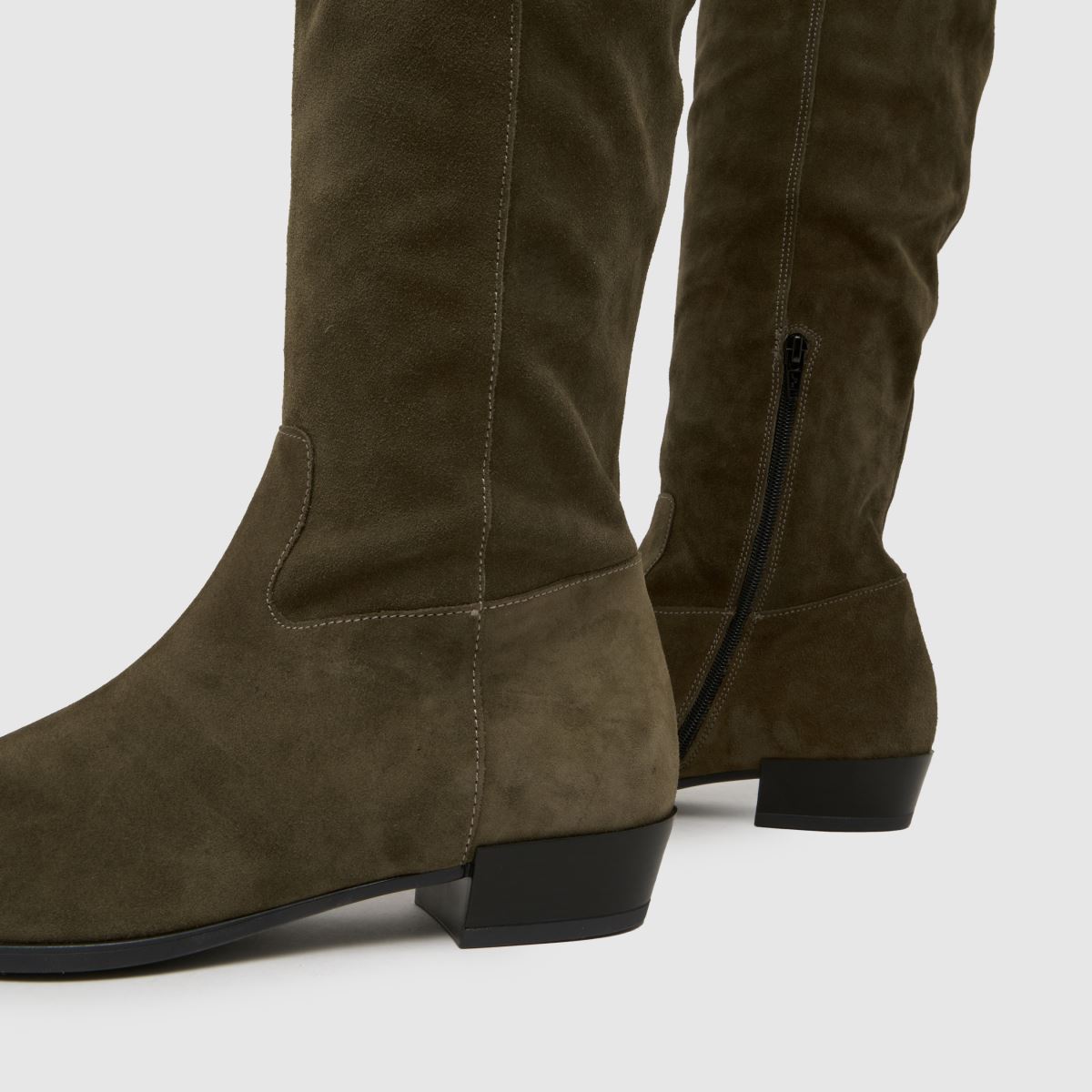 Damen schuh Dunkelgrün Daffy Suede Over The Knee Boots schuh Daffy Suede Over The Knee 7