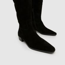 schuh Daffy Suede Over The Knee in Black schuh Daffy Suede Over The Knee,3 of 4