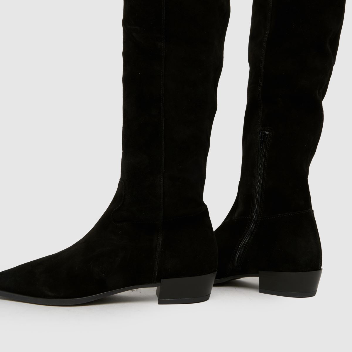 schuh Daffy Suede Over The Knee in Black schuh Daffy Suede Over The Knee 7