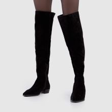 schuh Daffy Suede Over The Knee in Black schuh Daffy Suede Over The Knee,2 of 4