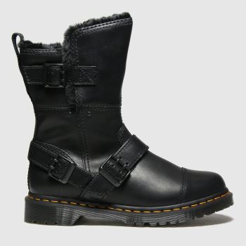 Dr Martens black kristy mid fur lined boots Dr Martens black kristy mid fur lined boots