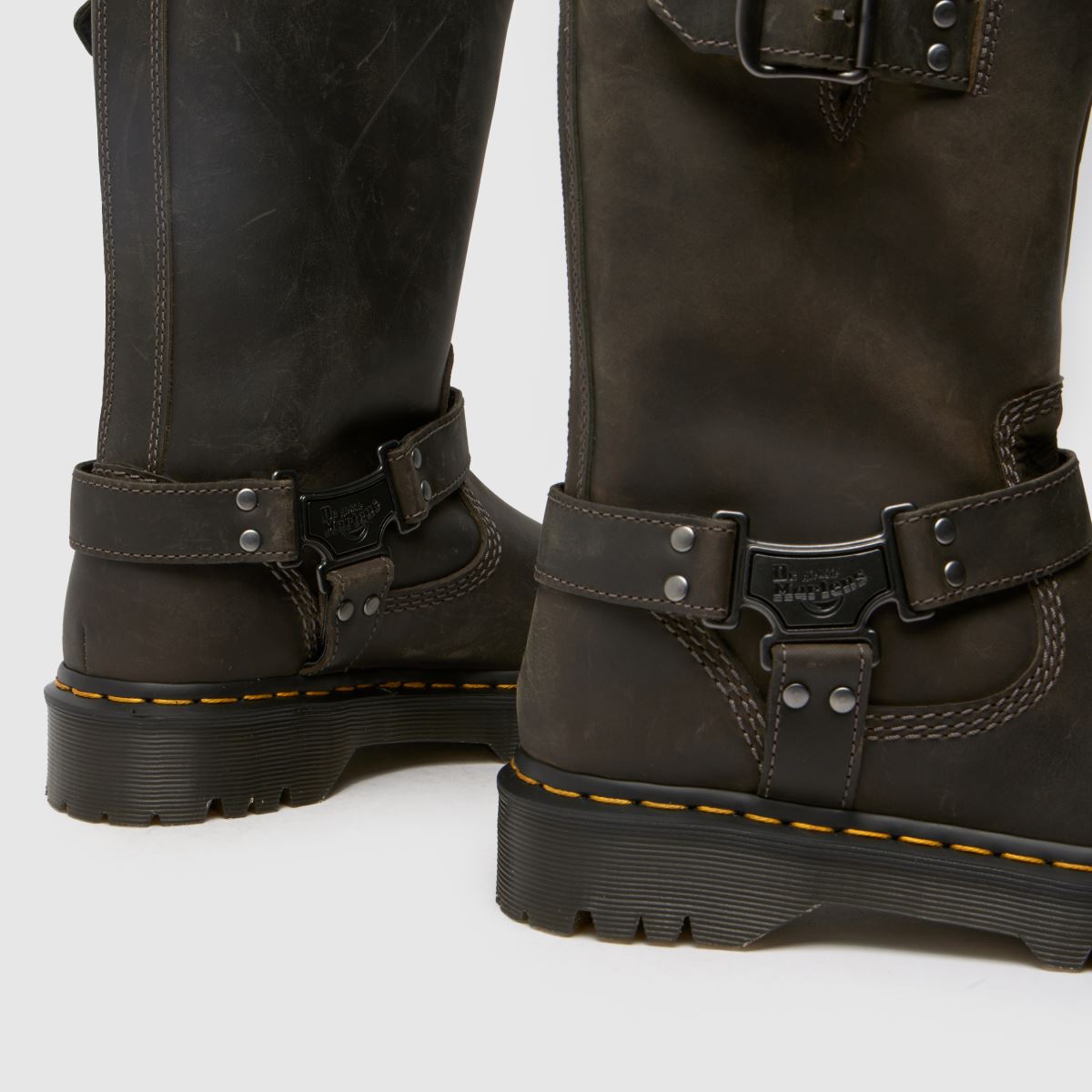 Damen Grau Dr Martens Anistone Hi Boots schuh