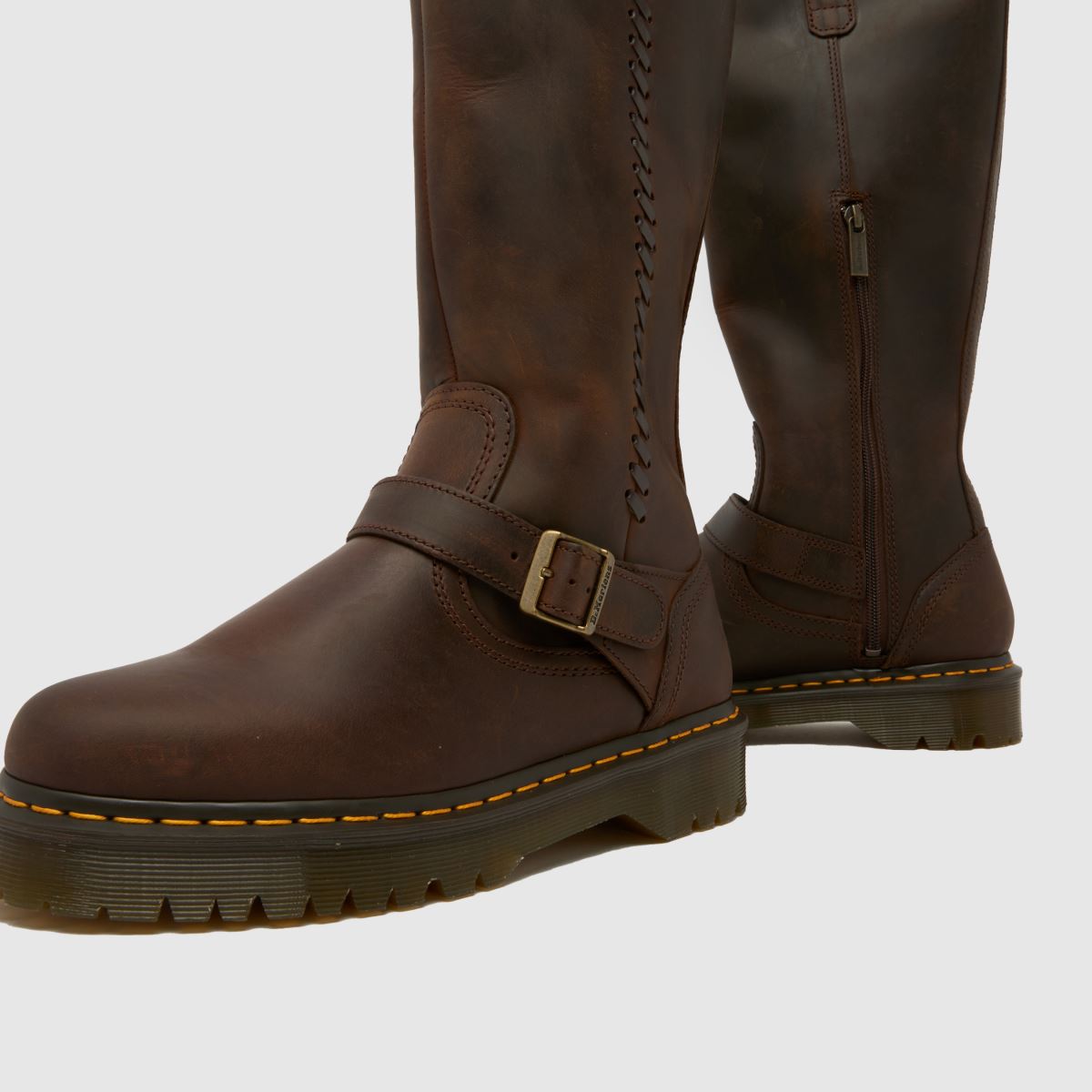 Dr Martens Anistone Biker in Dark Brown Dr Martens Anistone Biker 7