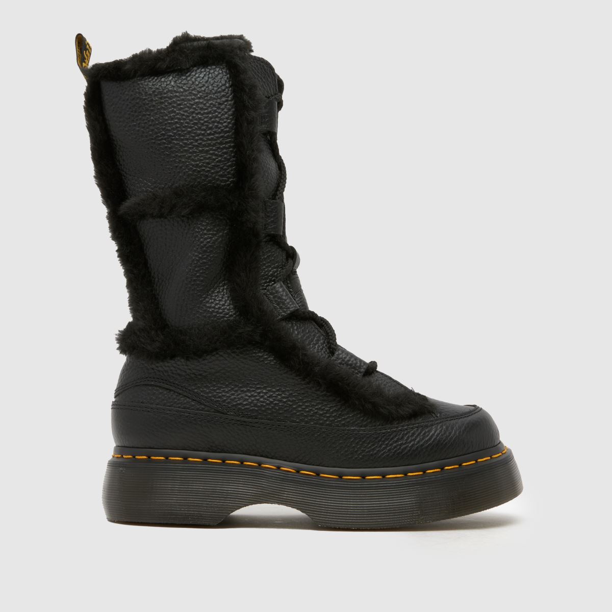 Dr. Martens Buzz Lace High Leg Boots in Black