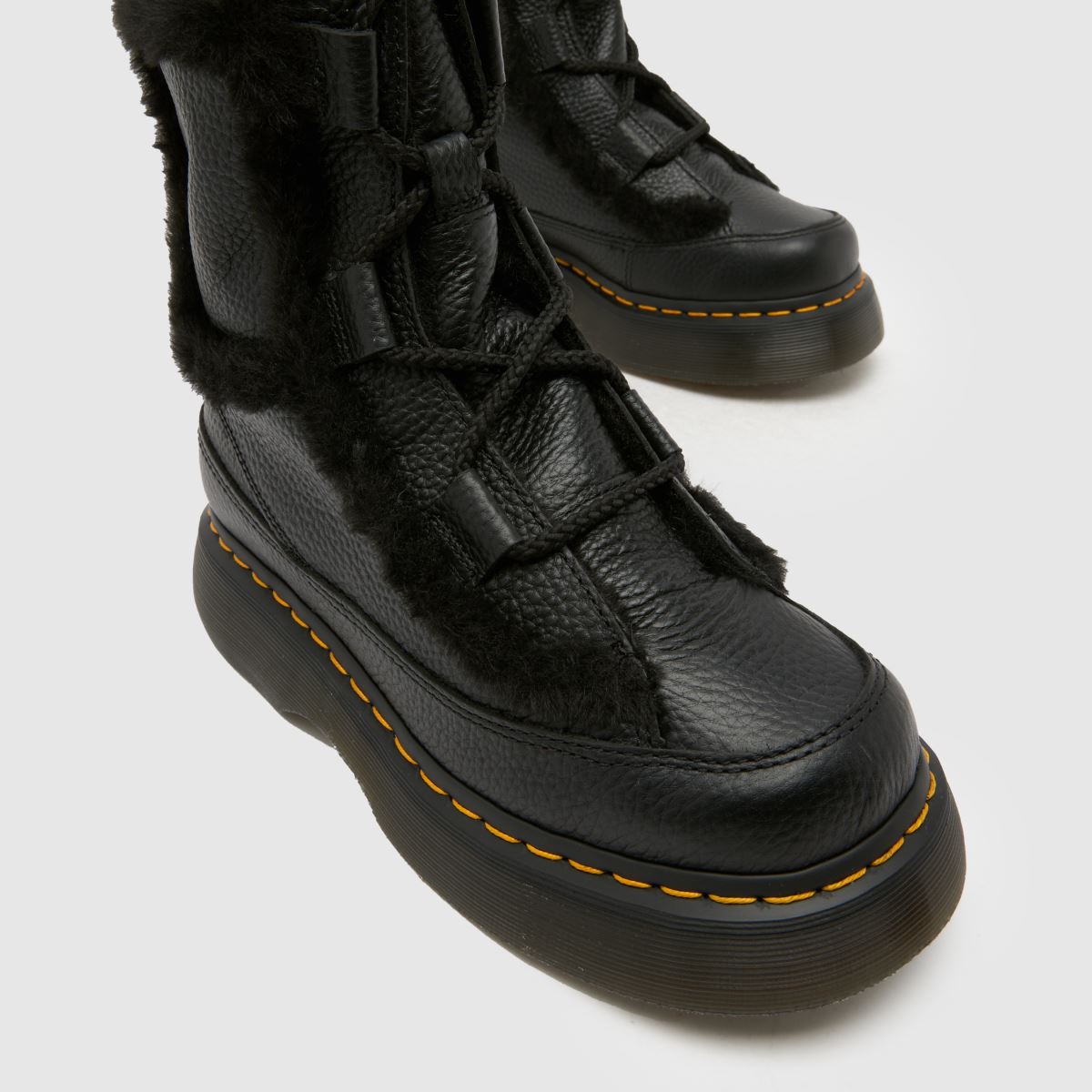 Womens Black Dr Martens Buzz Lace High Leg Boots | schuh