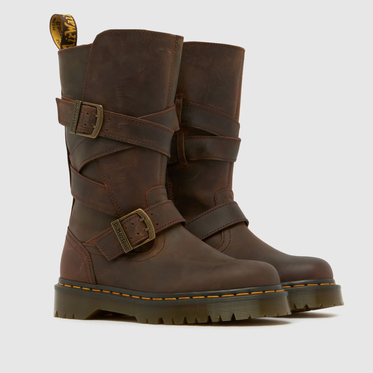 Dr Martens Anistone Strap Hi in Brown Dr Martens Anistone Strap Hi 8