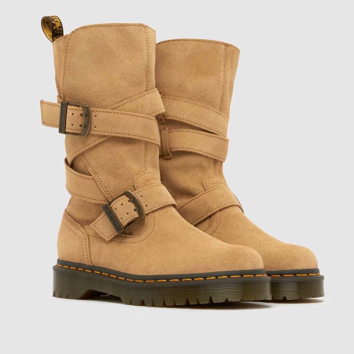 Dr Martens Anistone Strap Hi in Tan Dr Martens Anistone Strap Hi 8