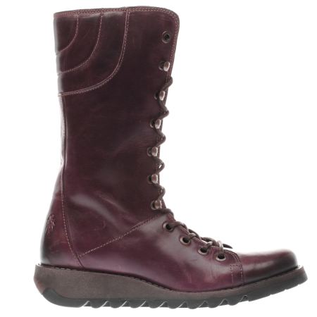 womens purple fly london ster boots | schuh