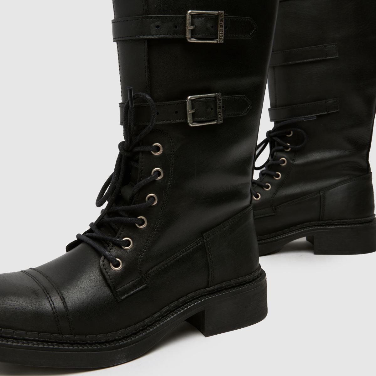 Womens Black Steve Madden Rox Boots schuh