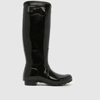 HUNTER BOOTS Black Original Tall Gloss Womens Boots