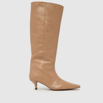 schuh Natural Darce Leather Knee Boot Womens Boots