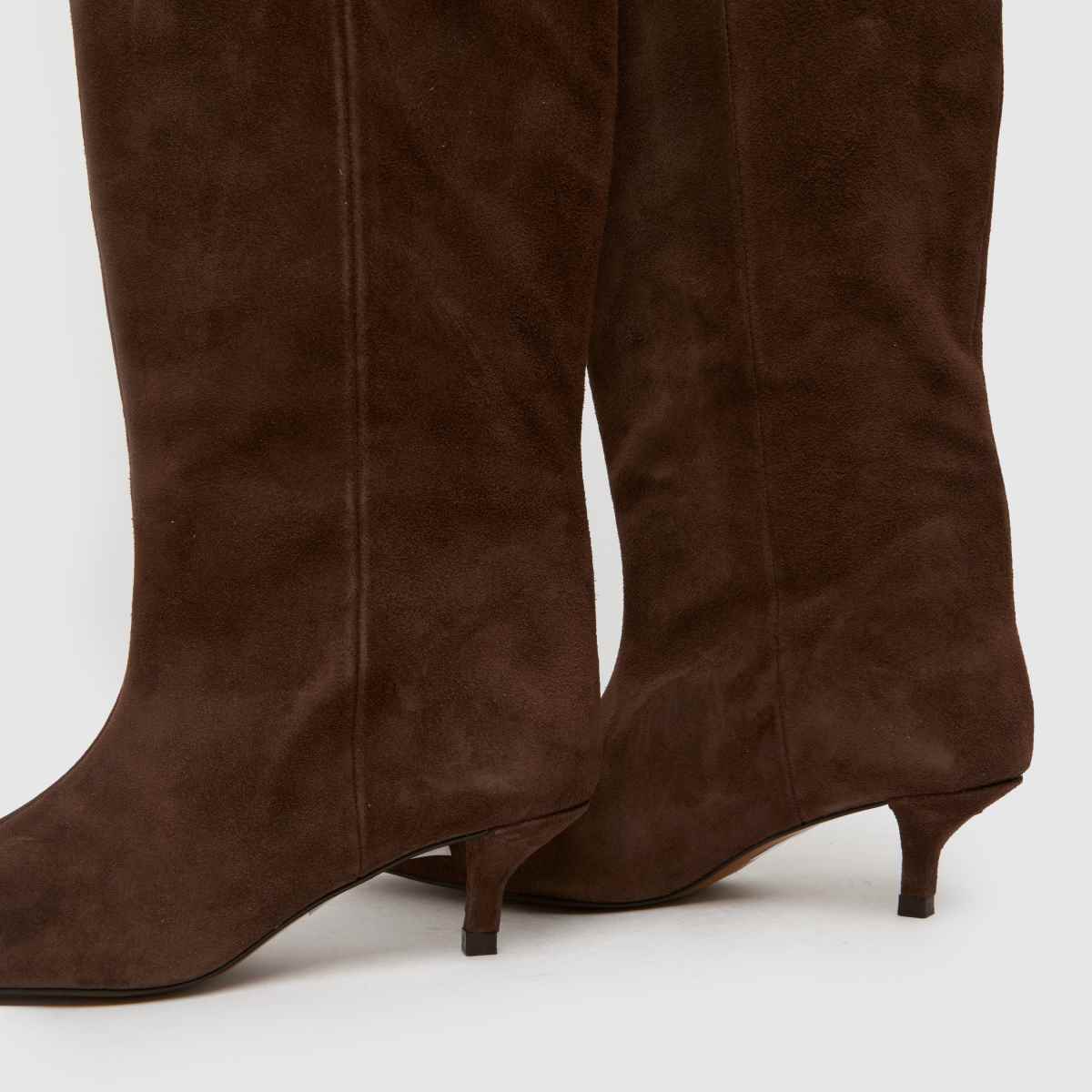 schuh Darce Suede Wide Leg Knee in Brown schuh Darce Suede Wide Leg Knee 7