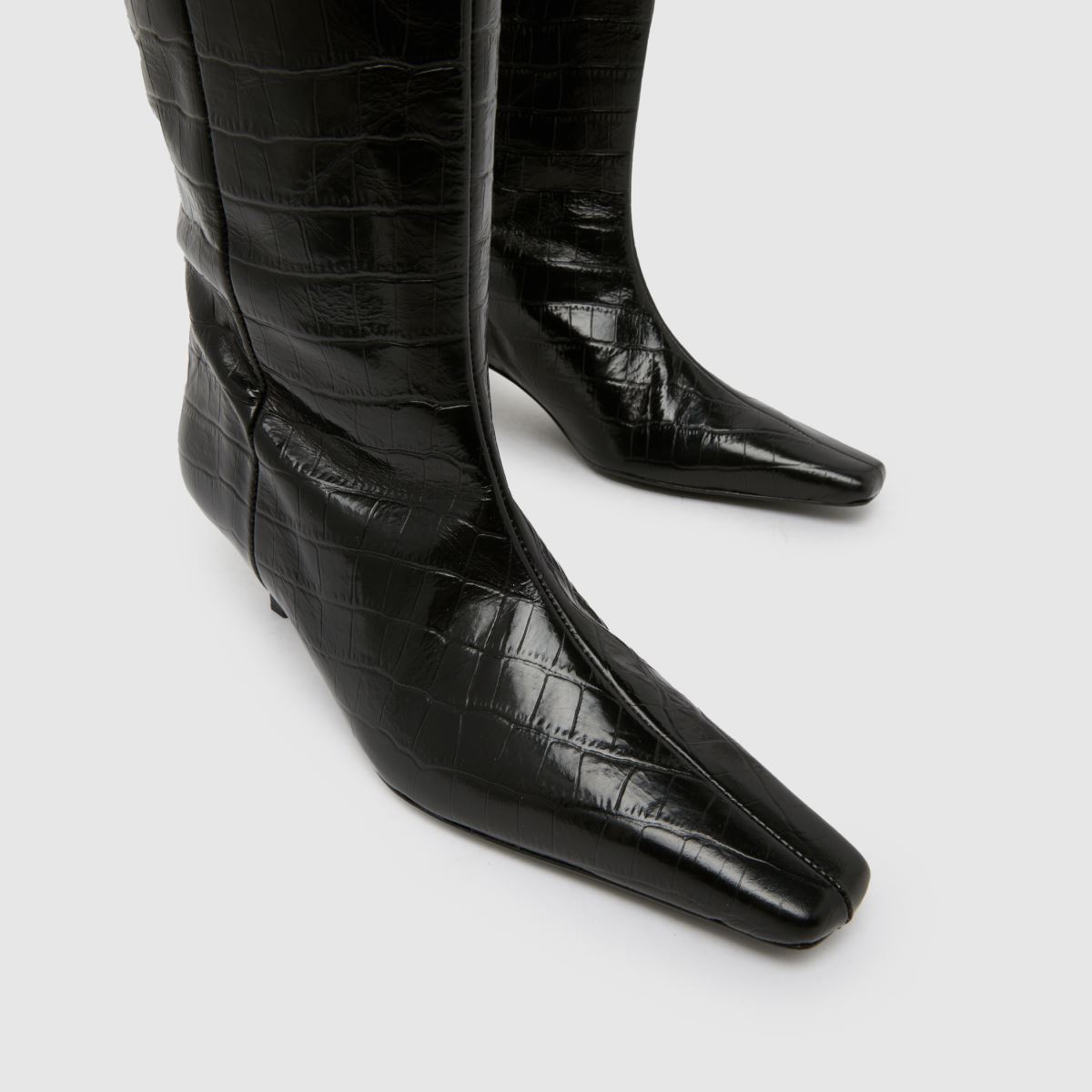 schuh Darce Leather Wide Leg Knee in Black schuh Darce Leather Wide Leg Knee 4