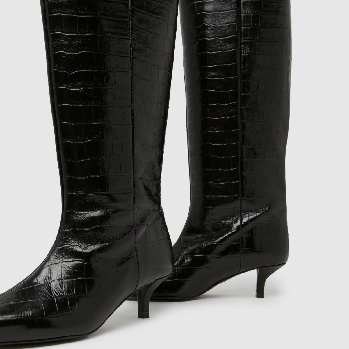 schuh Darce Leather Wide Leg Knee in Black schuh Darce Leather Wide Leg Knee 7