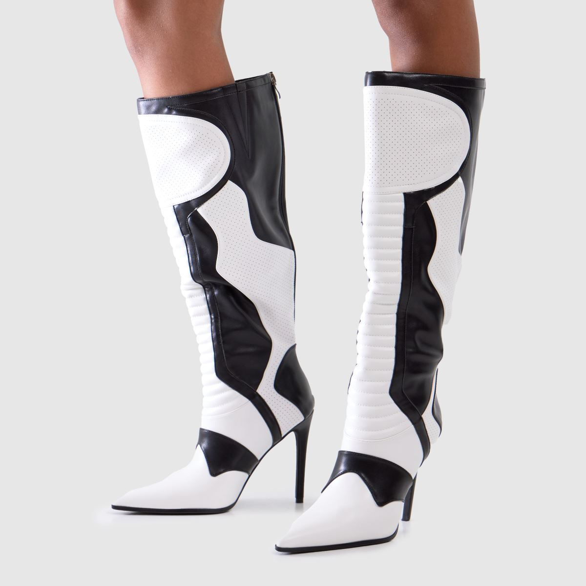 Azalea Wang Rodrigo Heeled in Black & White Azalea Wang Rodrigo Heeled 8