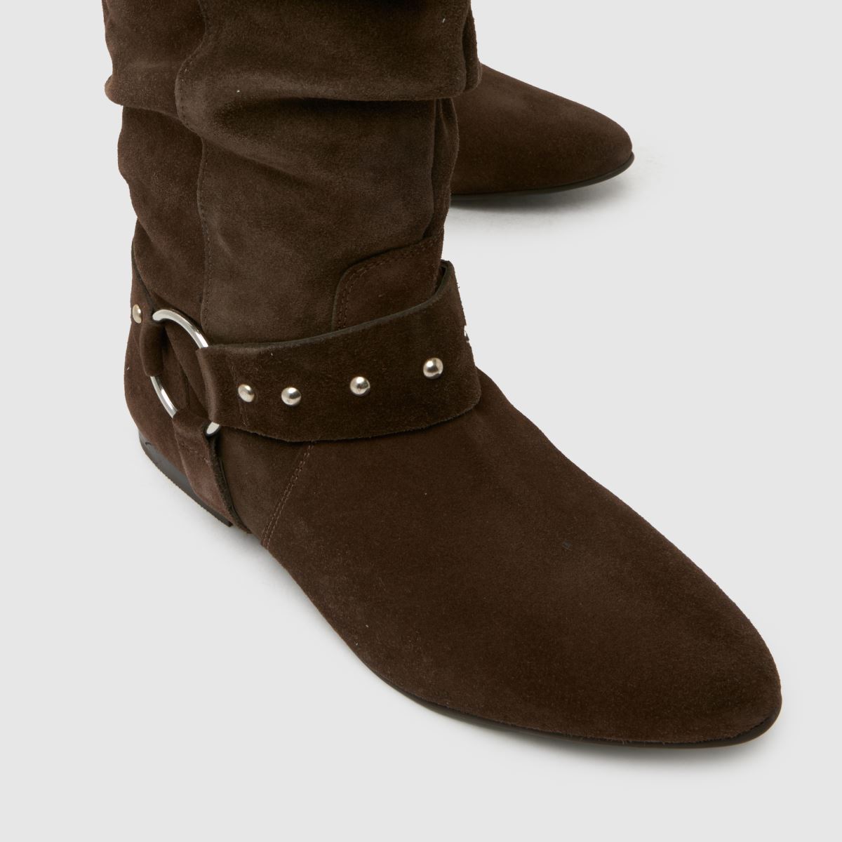 schuh Dallis Suede Stud Pixie in Brown schuh Dallis Suede Stud Pixie 4
