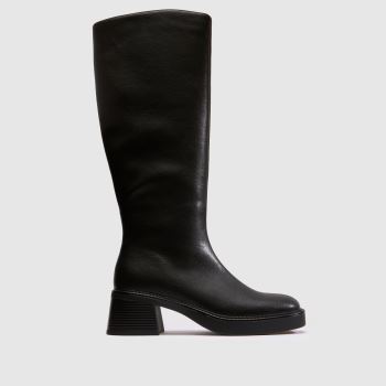 schuh Black Darling Square Toe Knee Womens Boots