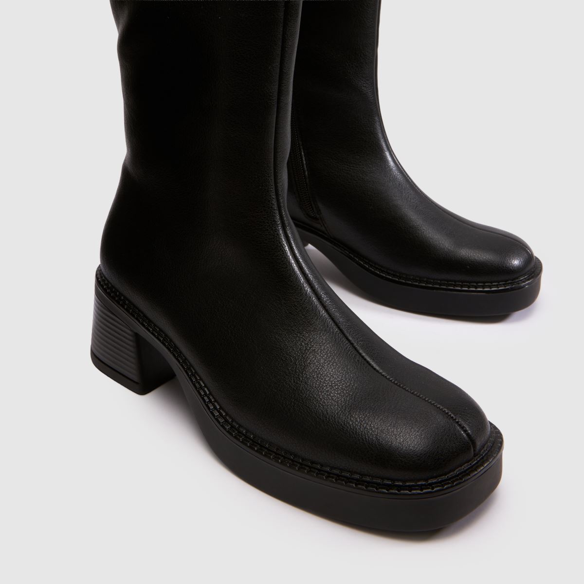 schuh Darling Square Toe Knee in Black schuh Darling Square Toe Knee 4