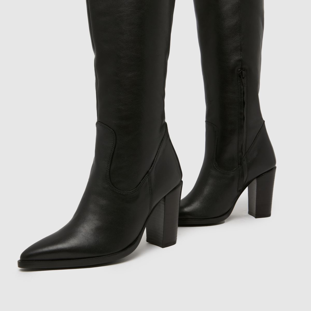 schuh Doreen Leather Western in Black schuh Doreen Leather Western 7