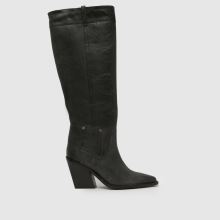 schuh Dusk Leather Knee High in Black schuh Dusk Leather Knee High,1 of 4