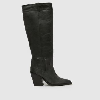 schuh Black Dusk Leather Knee High Womens Boots