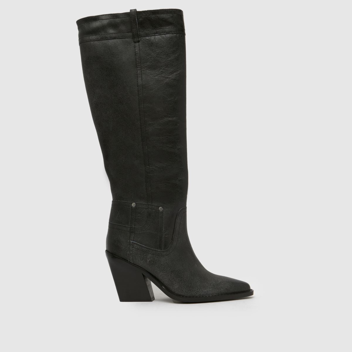 Click to view product details and reviews for Schuh Dusk Leather Knee High Boots In Black. Click to view product details and reviews for Schuh Dusk Leather Knee High Boots In Black.