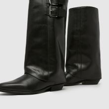 Damen schuh Schwarz Dawn Leather Skirt Boots schuh Dawn Leather Skirt,4 von 4