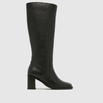 schuh Black Delight Leather Knee Womens Boots