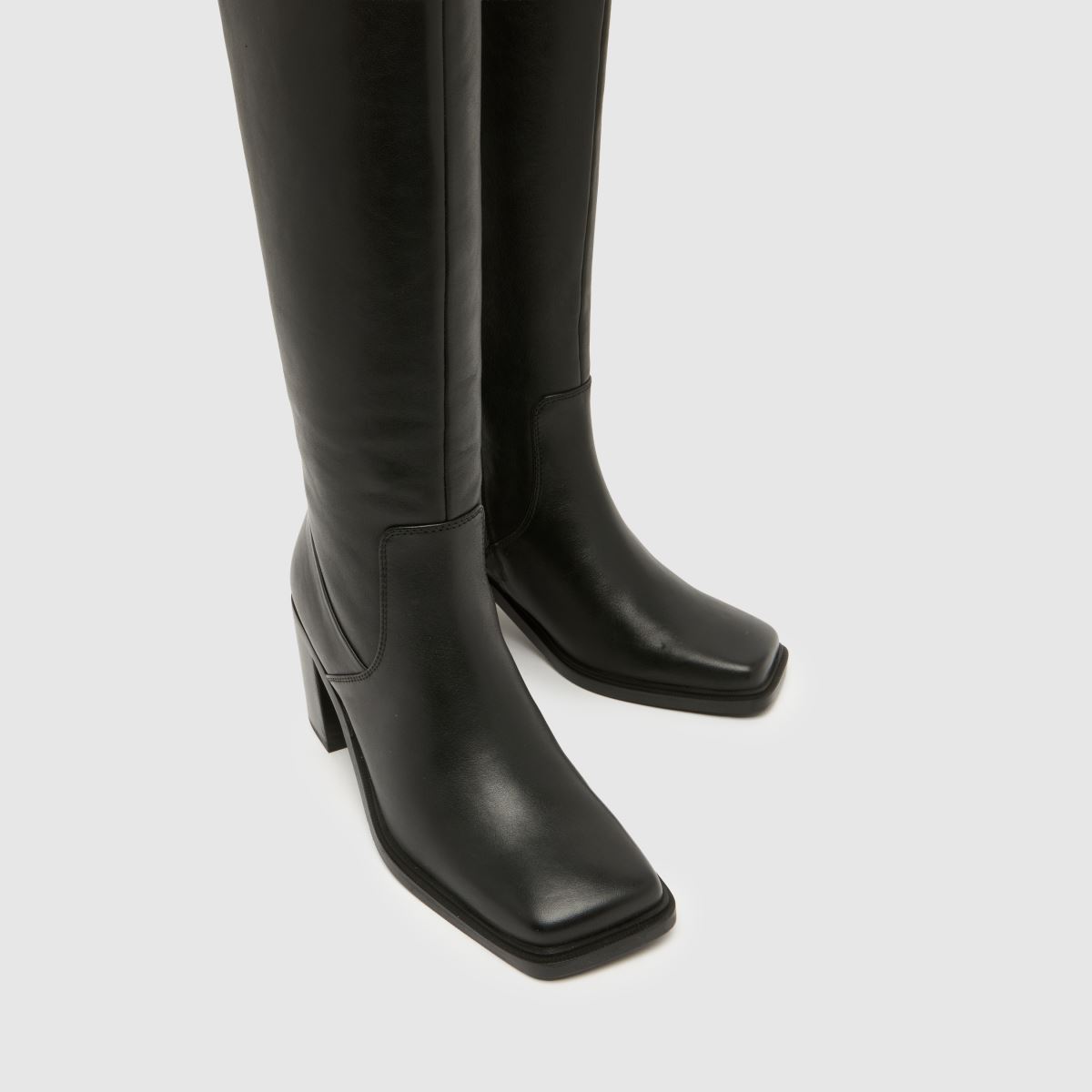 schuh Delight Leather Knee in Black schuh Delight Leather Knee 4