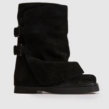 schuh Denim Suede Buckle Skirt in Black schuh Denim Suede Buckle Skirt,1 of 4