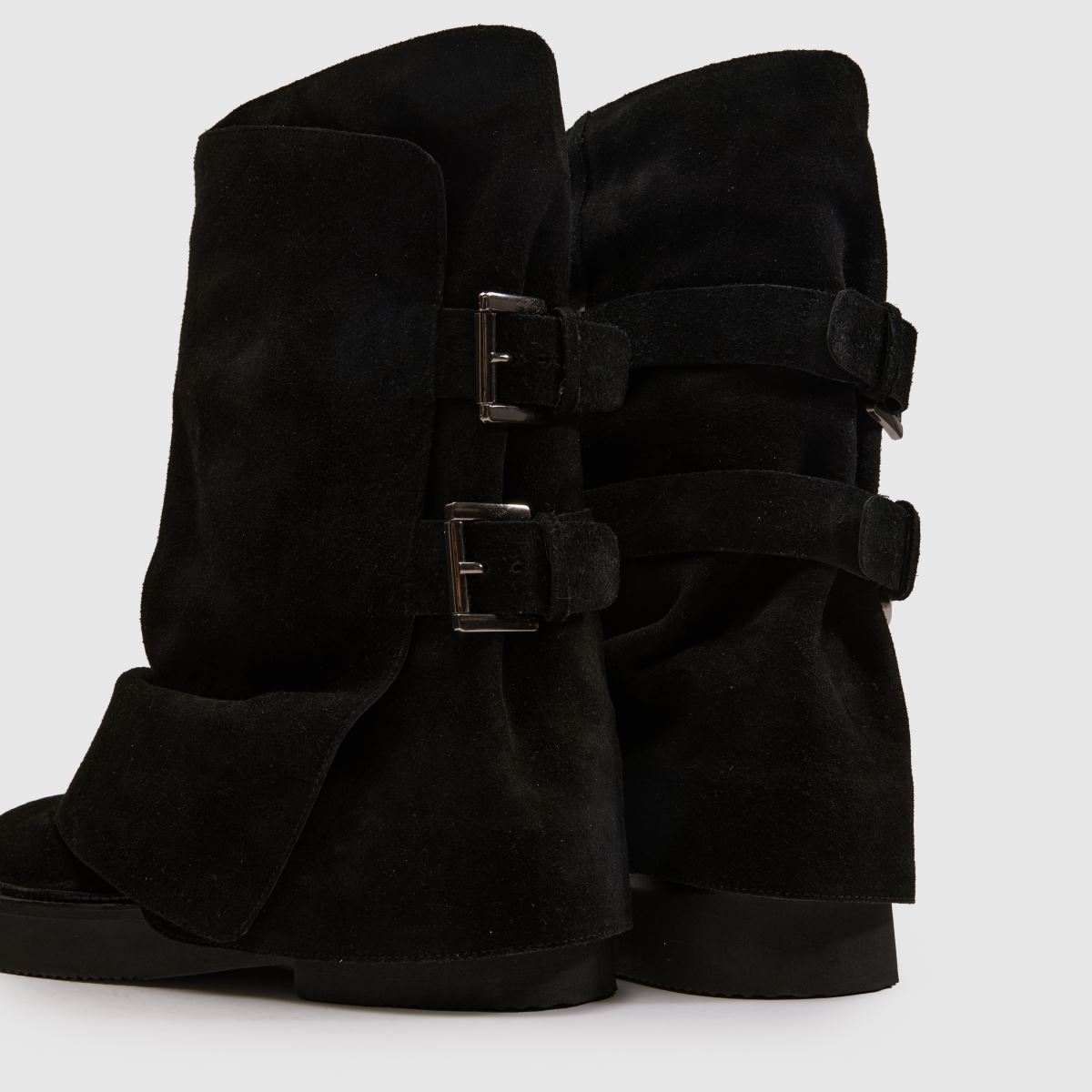 schuh Denim Suede Buckle Skirt in Black schuh Denim Suede Buckle Skirt 7