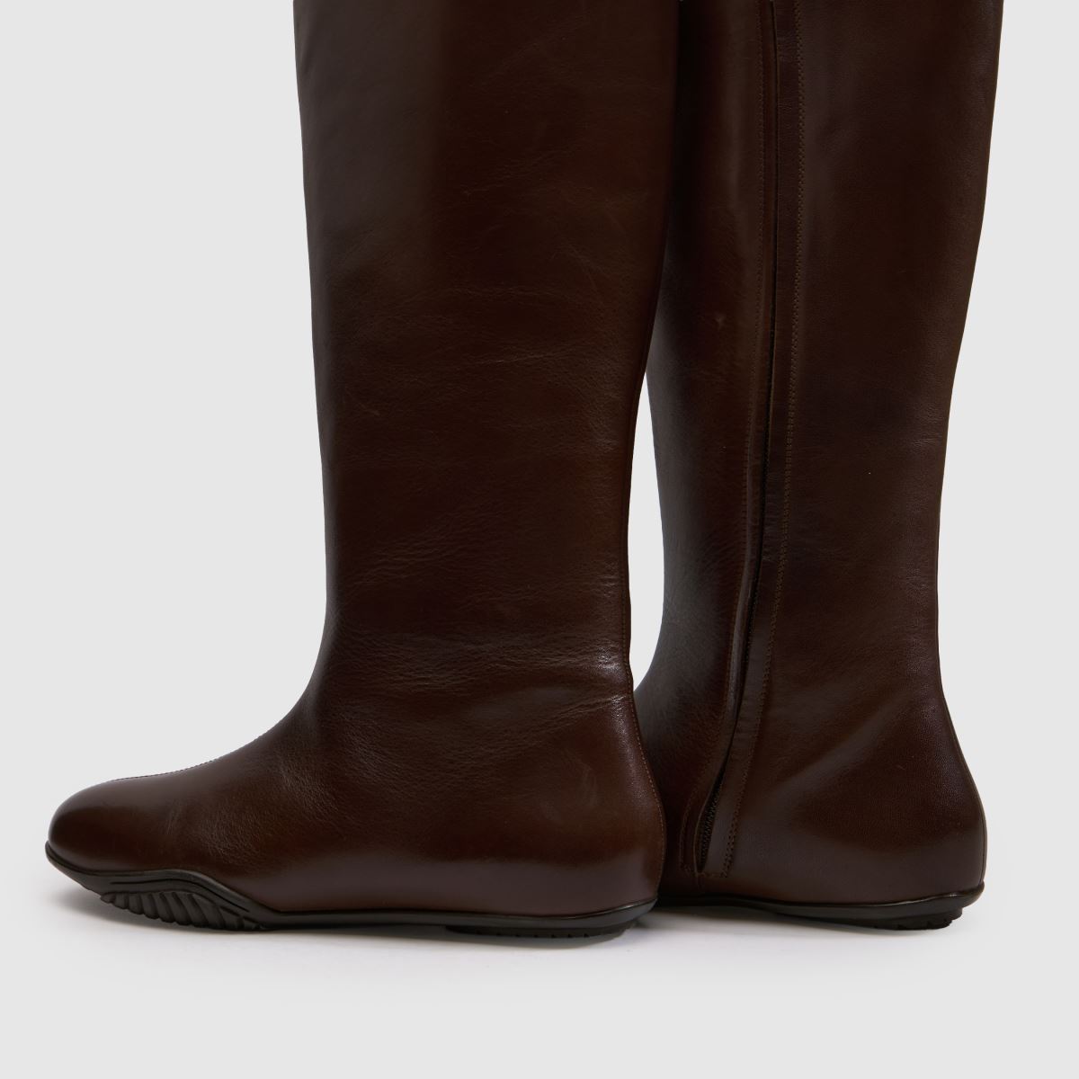 schuh Dahlia Leather Sporty Knee in Brown schuh Dahlia Leather Sporty Knee 7