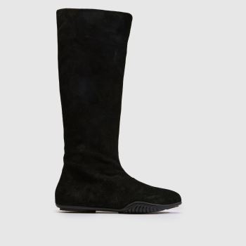 schuh Black Dahlia Suede Sporty Knee Womens Boots