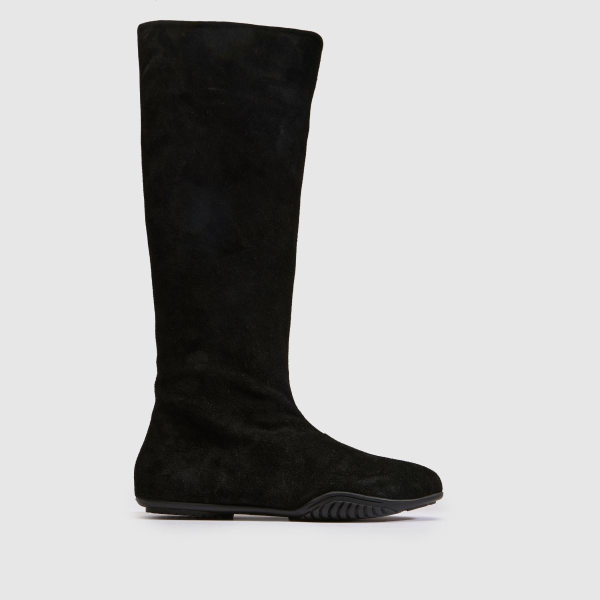 schuh Dahlia Suede Sporty Knee in Black schuh Dahlia Suede Sporty Knee