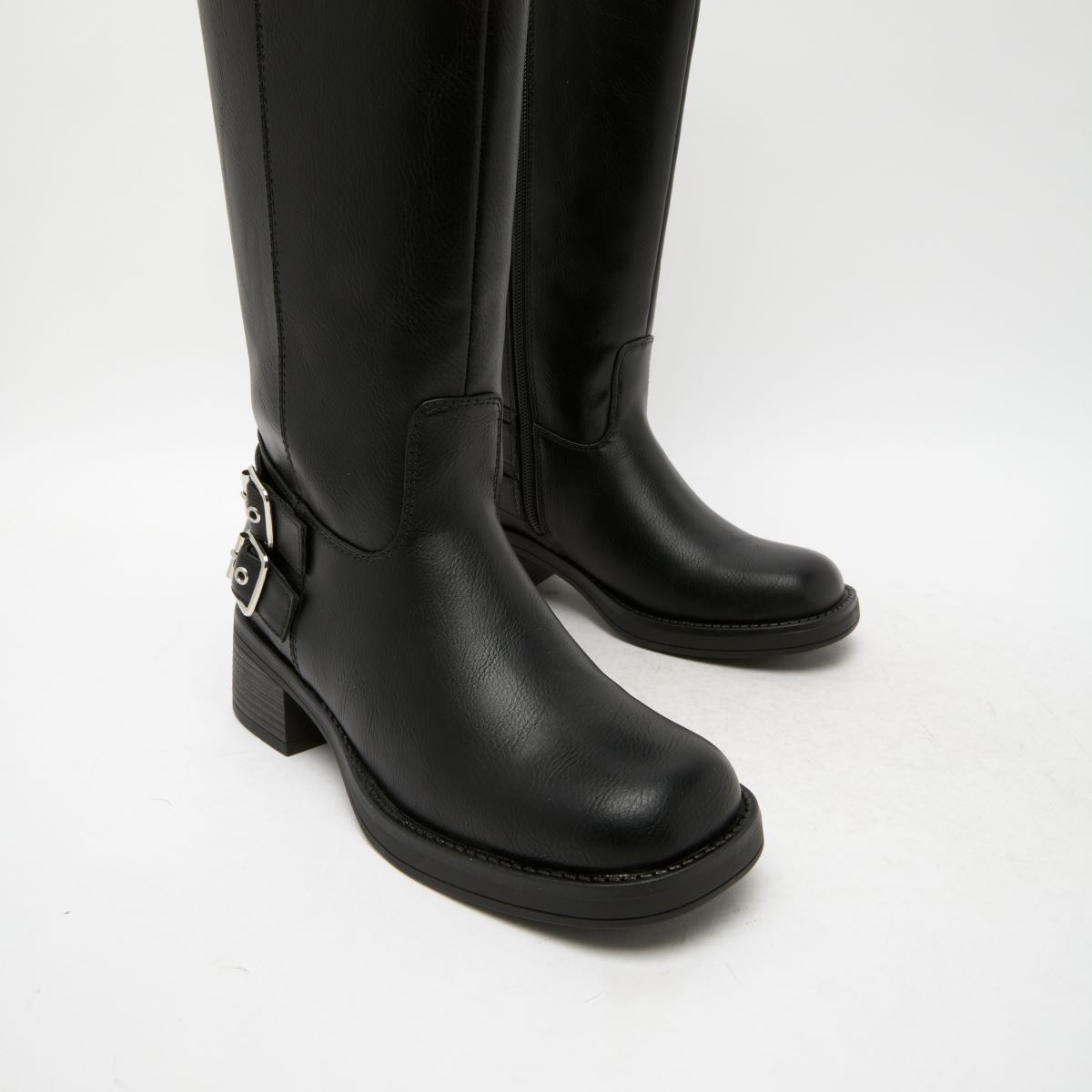 schuh Disk Buckle Biker in Black schuh Disk Buckle Biker 4
