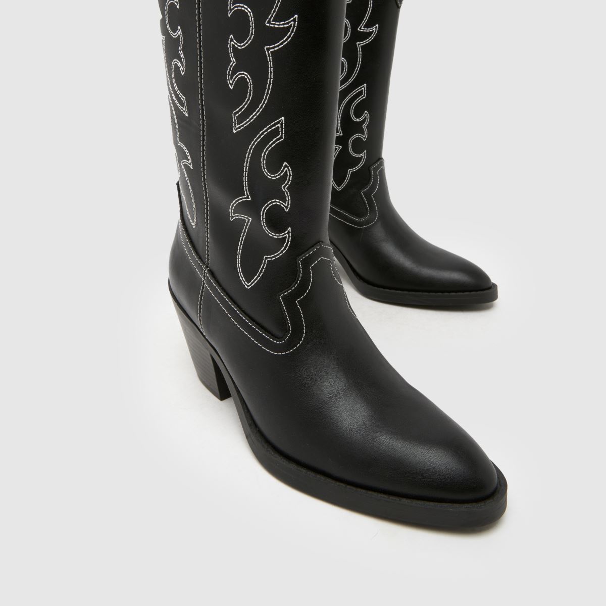 Damen schuh Schwarz Darlene Western Knee High Boots schuh Darlene Western Knee High 4